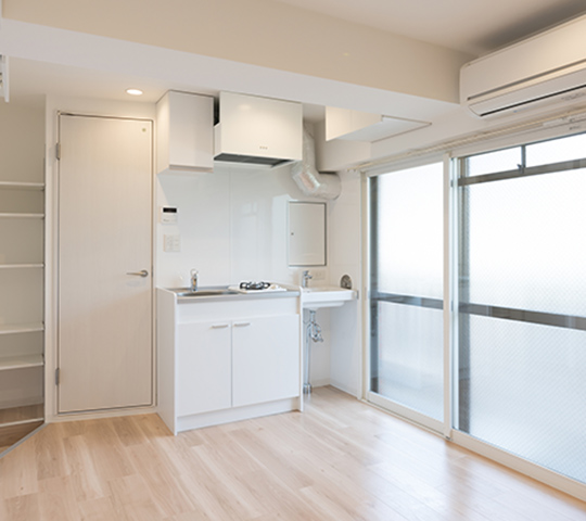 家具・家電付き寮完備ワンルーム